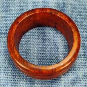Hardwood Ring Made from Briarwood - Size 9.5 (US)